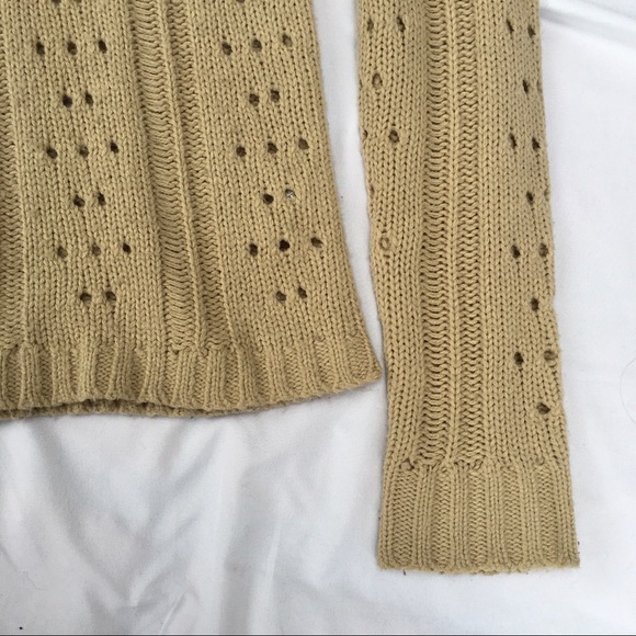 UO Urban Outfitters Tan Beige Camel Dotted Sweater - Picture 7 of 10